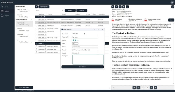 Koatas Actions Screenshot
