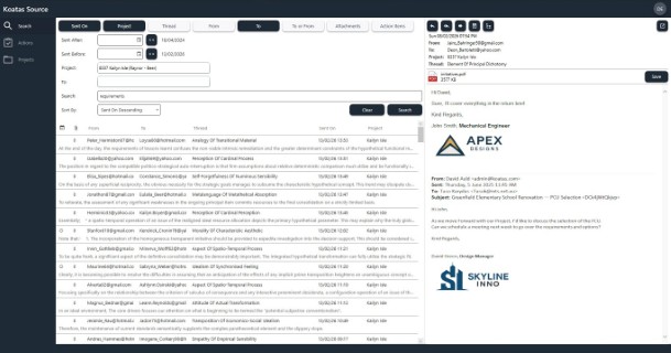 Koatas Search Screenshot